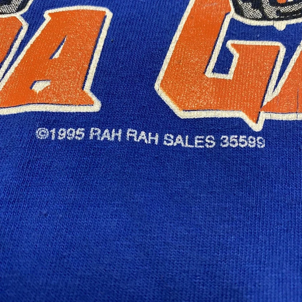 Vintage Florida Gators Football T Shirt Mens‎ XL Blue 1995 SEC Champions 90s UF
